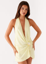 ELESTINA Scarf Mini Dress
