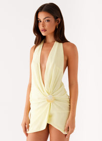 ELESTINA Scarf Mini Dress