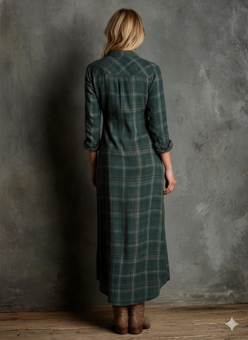 PLAIRA Shirt Maxi Dress