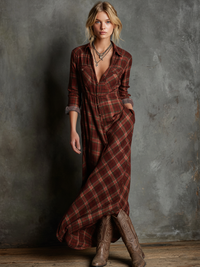 PLAIRA Shirt Maxi Dress