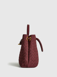 ÉLANE Always Chic Suede Woven Tote Bag