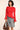 VIRELLA Asymmetric Crew Neck Swirl Top