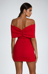 Abito Amore Fiocco – Eleganza a spalle scoperte