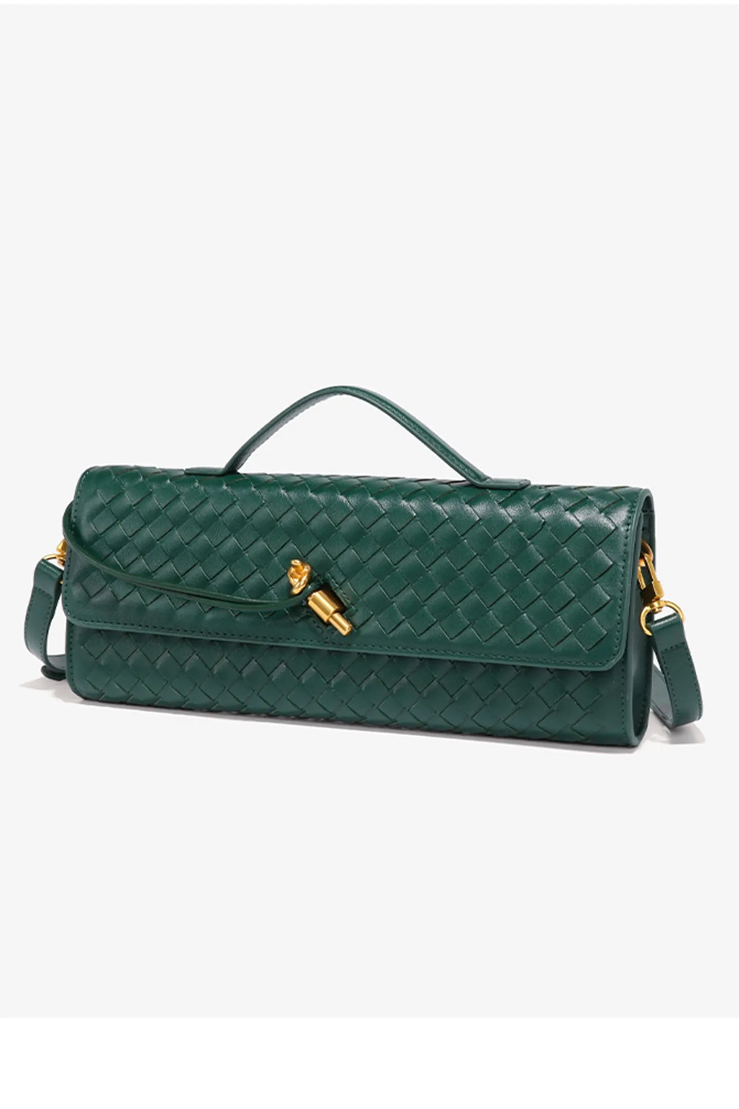 Woven Clutch with Top Handle