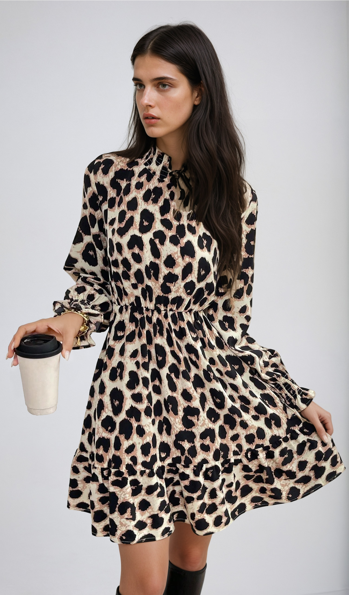 Lola's Leopard Print Dress – Slim Fit Chic