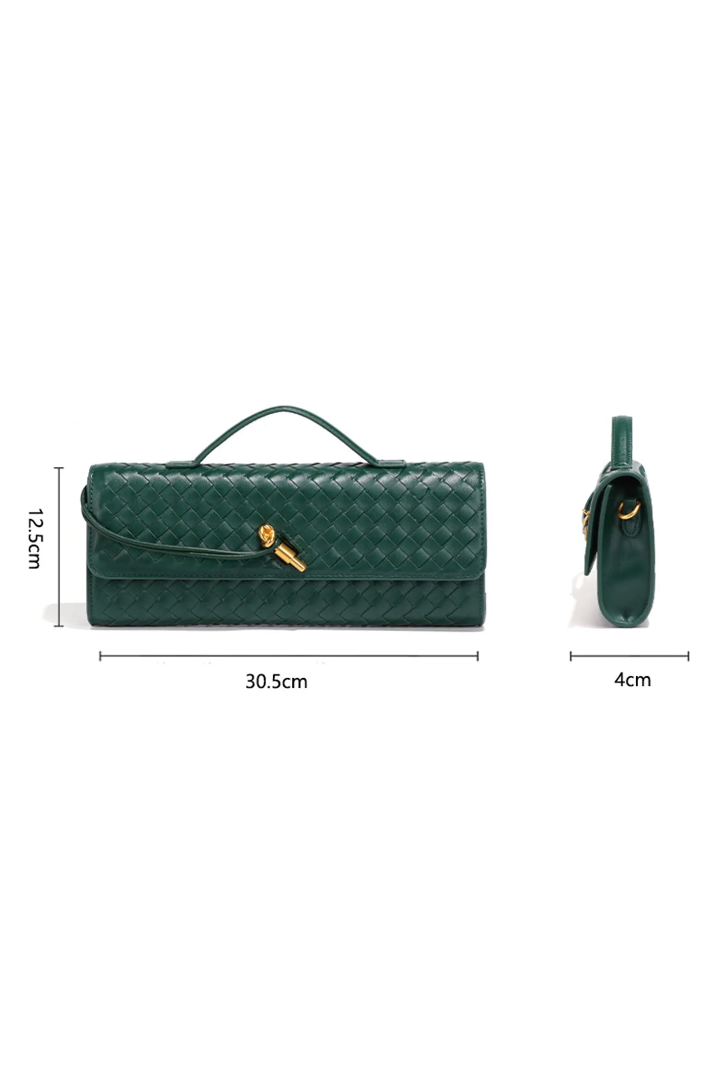 Woven Clutch with Top Handle