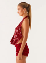 Luna – Rosso Cowl Top