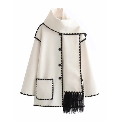 The Aurora Women's Coat with Scarf