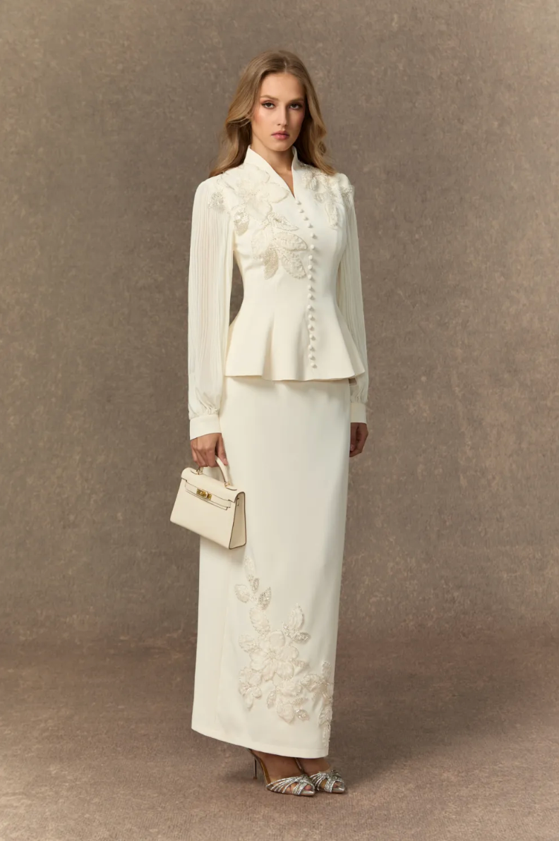 ZAVERA Cotton Midi Dress