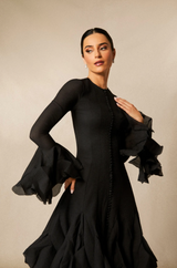 LUNELLA Flared Hem Mini Dress