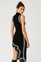 AMERIA Asymmetric Knit Dress