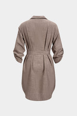 CAMELIA Belted Shirt Dress