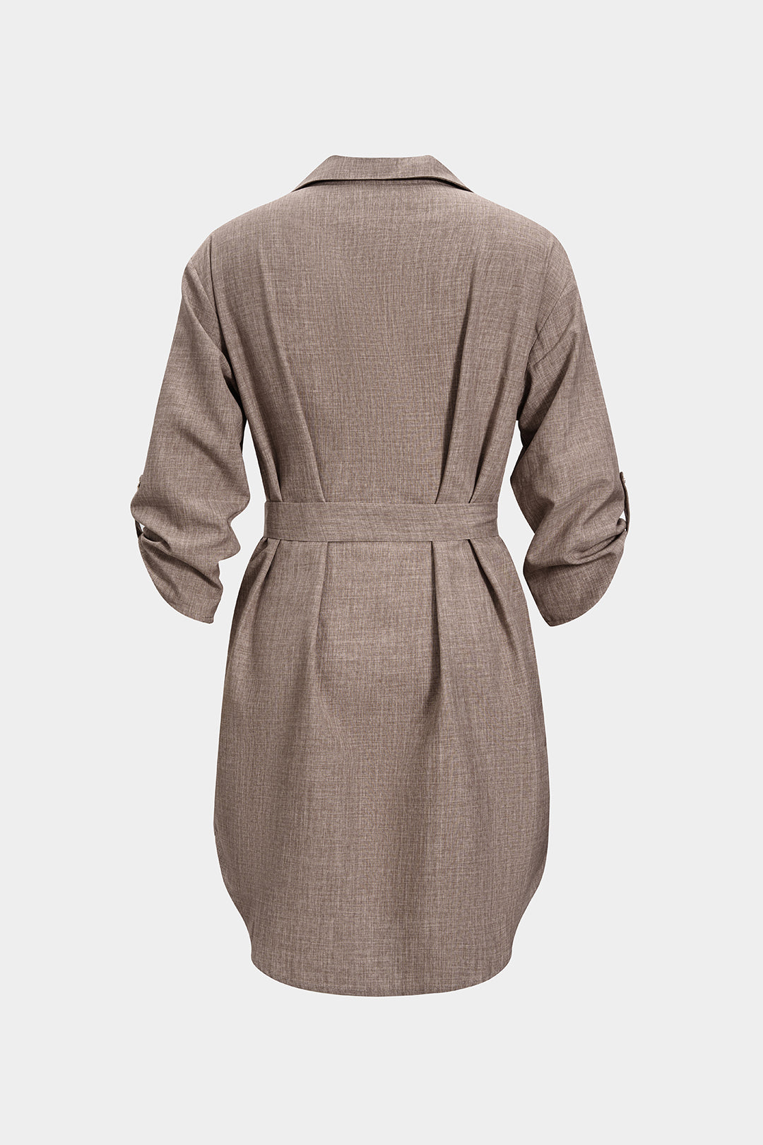 CAMELIA Belted Shirt Dress