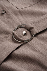 CAMELIA Belted Shirt Dress