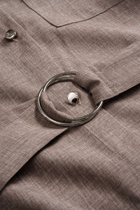 CAMELIA Belted Shirt Dress