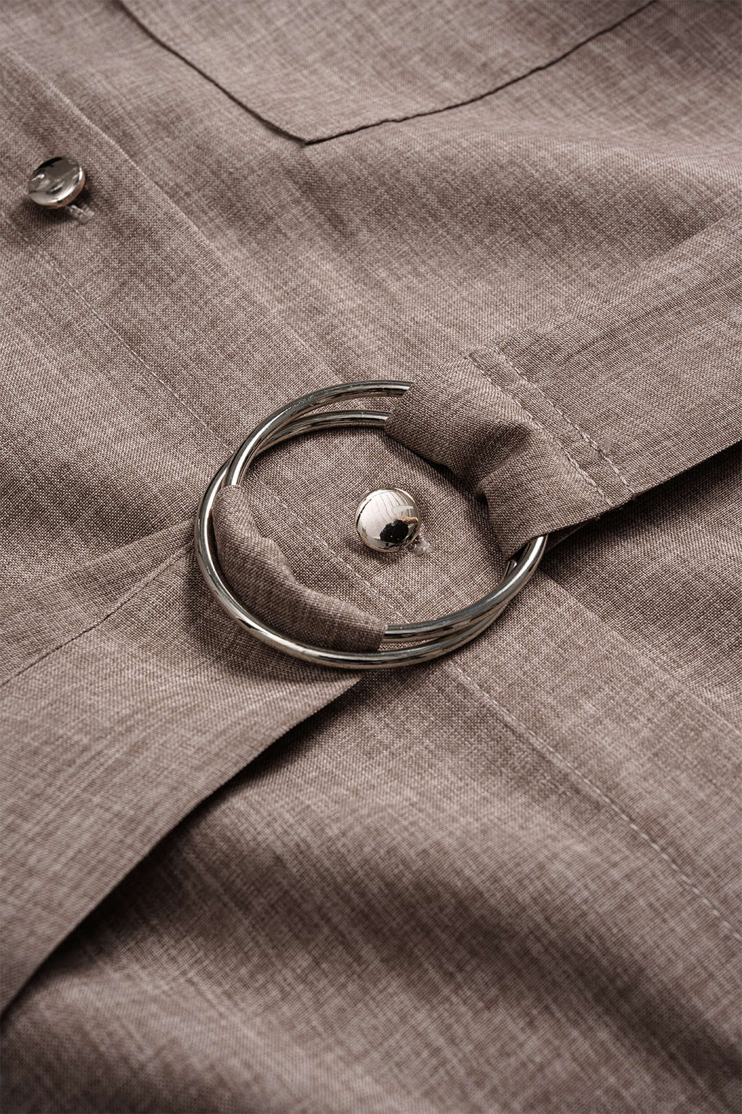 CAMELIA Belted Shirt Dress