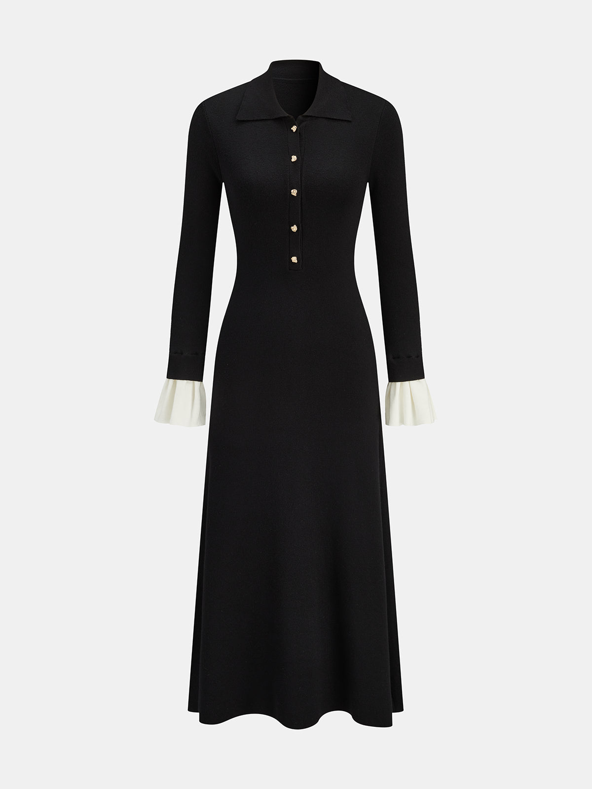 MARIELLE Button Midi Dress