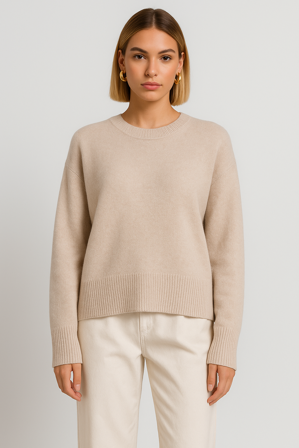 ARLUNE Oversized Wool Sweater