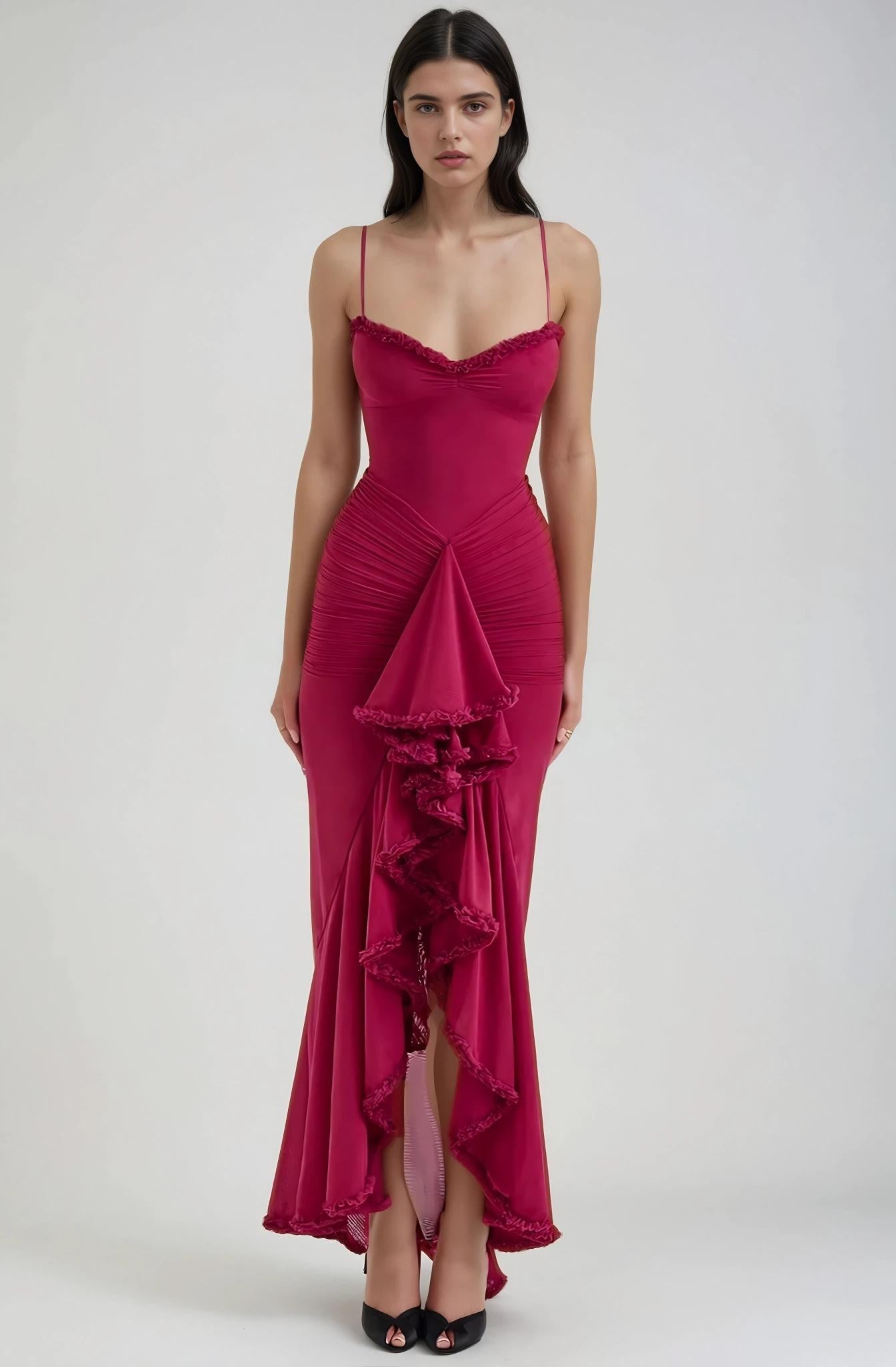 FLAVIA Ruffle Maxi Dress