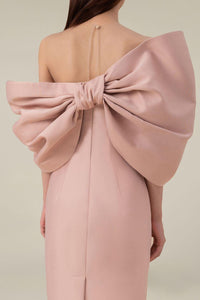 DELANCY Bow Back Midi Dress