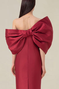 DELANCY Bow Back Midi Dress
