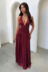 SERENZA Halter Maxi Dress