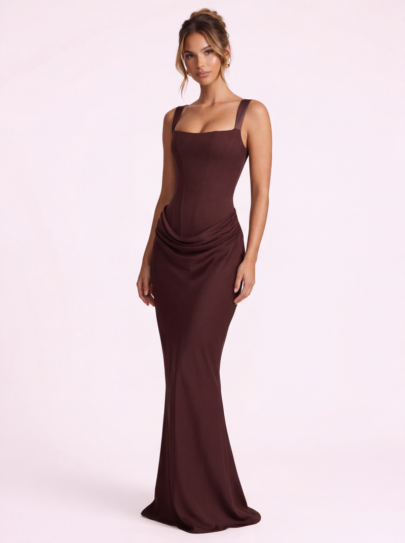 INDIRA Bodycon Maxi Dress