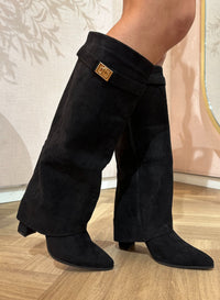 CERVINA Suede Boots Black