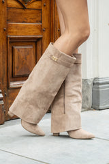 CERVINA Suede Boots Khaki