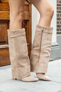 CERVINA Suede Boots Khaki