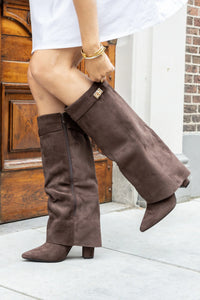 CERVINA Suede Boots Brown