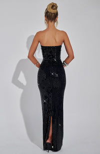 CELESTINA Embellished Maxi Dress