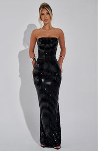 CELESTINA Embellished Maxi Dress
