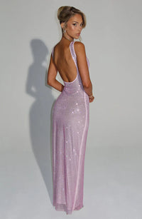 DORÉA Rhinestone Maxi Dress
