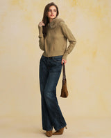 DALIANE Hooded Knit Cardigan